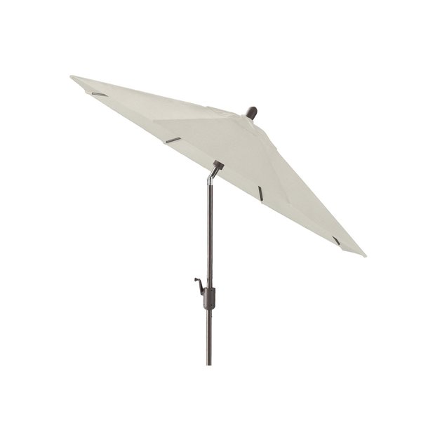 Amauri Outdoor Living 9ft Round Push TILT Market Umbrella with Starring Gray Frame (Fabric: Sunbrella Natural) 71213-104-CS21303